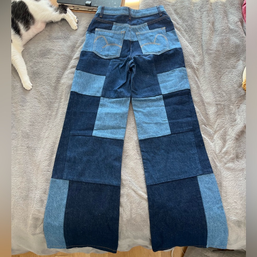 Farm Rio Denim Patchwork Jeans - Picture 3 of 5